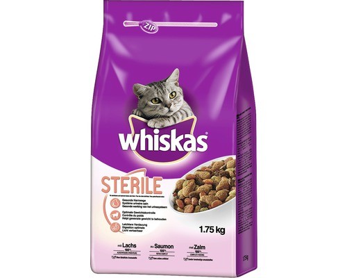 Whiskas Croquette Steril Saumon 1.75kg 